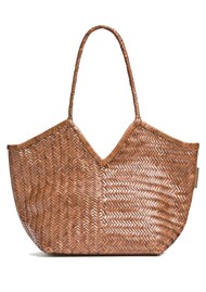 CALA JADE Humi Woven Tote Bag - Taupe