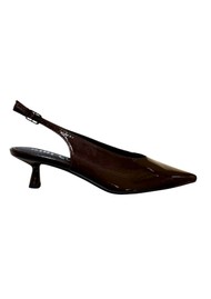 BIBI LOU Pump Wrinkled Patent - Marron