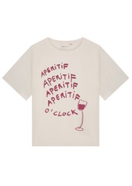 FABIENNE CHAPOT Rose Wine T-Shirt - Cosy White