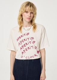 FABIENNE CHAPOT Rose Wine T-Shirt - Cosy White