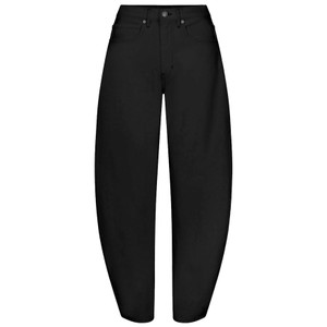 The Bubble High Rise Barrel Leg Jeans - Black