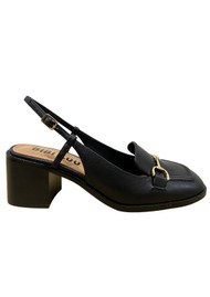 BIBI LOU Pump Kid Leather Heeled Shoe - Black