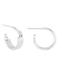 RACHEL JACKSON Small Evolve Hoop Earrings - Silver