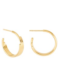 RACHEL JACKSON Medium Evolve Hoop Earrings - Gold