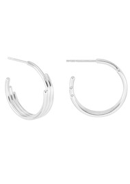RACHEL JACKSON Medium Evolve Hoop Earrings - Silver