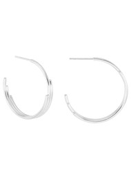 RACHEL JACKSON Large Evolve Hoop Earrings - Silver