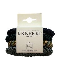 KKNEKKI Hair Tie Bundle 4 Pack - Green Multi