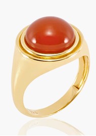RACHEL JACKSON Evovle Carnelian Ring - Gold