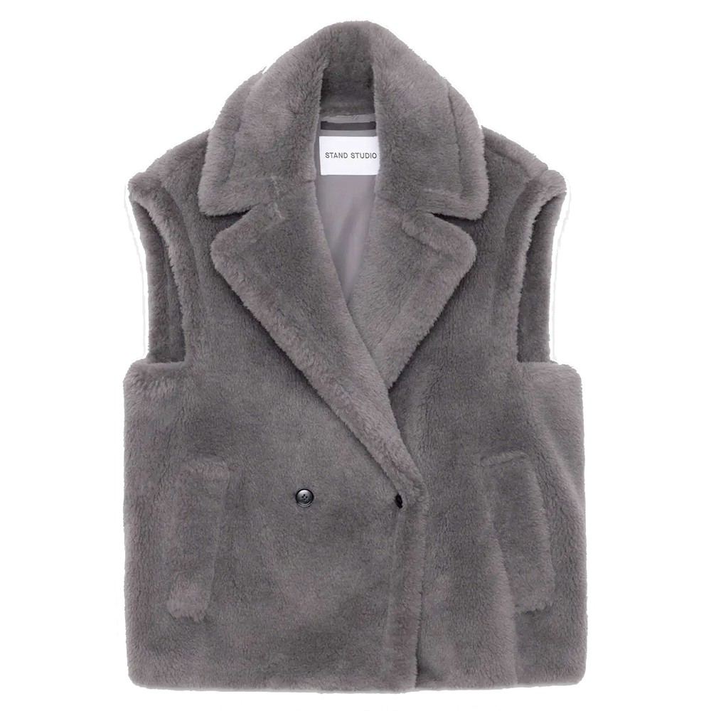 Stand Studio Women's Grey Clary Wool Vest