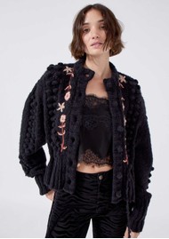 HAYLEY MENZIES Alpaca Blend Gloria Cardigan - Black