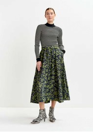 ESSENTIEL ANTWERP Isebel A-Line Midi Skirt - Brat Olive