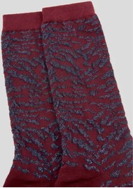 ESSENTIEL ANTWERP Ifari Jacquard Knit Socks - Margot Mauve