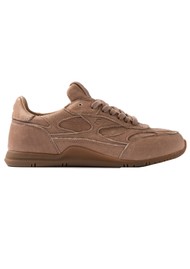 D.A.T.E Fuga Low Leather Trainers - Stone Mud