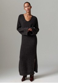 Day Birger et Mikkelsen Mills Alpaca Blend Maxi Dress - Espresso