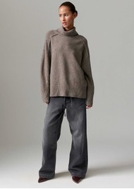 Day Birger et Mikkelsen Clarke Wool Turtleneck Jumper- Choc Chip Melange