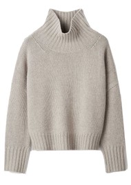 SOFT GOAT Cashmere Girlfriend Turtleneck - Greige