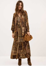Ba&sh Pierta Midaxi Dress - Ocre