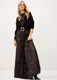 Ba&sh Howie Pleated Maxi Skirt - Marron