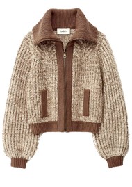 Ba&sh Rabel Heavyweight Knit Cardigan - Marron