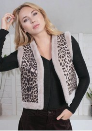 NOOKI Arnica Gilet - Mink Leopard