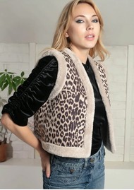 NOOKI Arnica Gilet - Mink Leopard