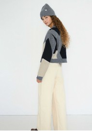 THE TINY BIG SISTER Belen Cardigan - Dark Grey Melange