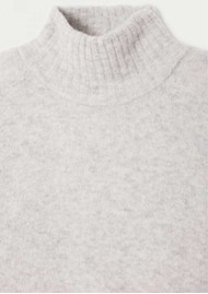 American Vintage Vitow Rollneck Jumper - Light Grey