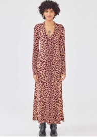 HAYLEY MENZIES Jersey Silk Blend Knit Dress - Jerry Neutral