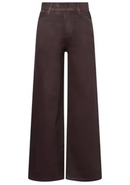 Frame Denim Le Slim Palazzo Jean - Truffle Coated