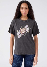 HAYLEY MENZIES Enchanted Leopard Organic Cotton T-Shirt - Jimi Black