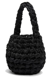ISLA DE GAR Hive Satin Bag - Black