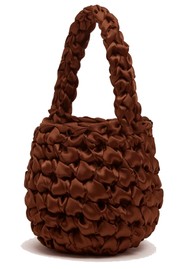 ISLA DE GAR Hive Satin Bag - Chocolate