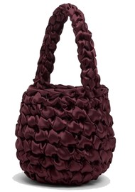 ISLA DE GAR Hive Satin Bag - Burgundy
