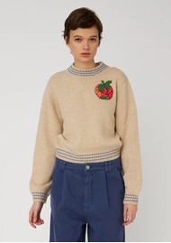 STELLA NOVA Wool Apple Sweater - Soft Powder