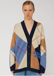 STELLA NOVA Oversized Cardigan - Blue Sea