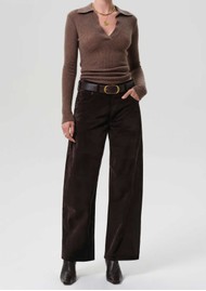 CITIZENS OF HUMANITY Ayla Baggy Velvet Jeans - Espresso