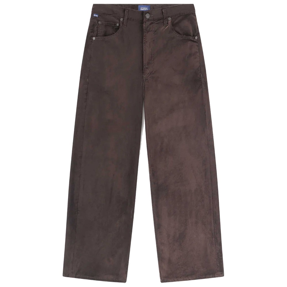 CITIZENS OF HUMANITY Ayla Baggy Velvet Jeans - Espresso