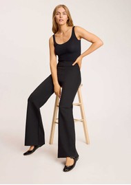 COMMANDO Neoprene Wide Leg Trousers - Black