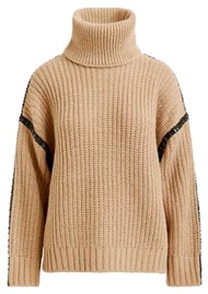 ESSENTIEL ANTWERP Detachable Turtleneck Indsay Jumper - Cinnamon