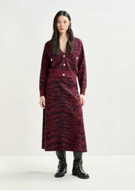 ESSENTIEL ANTWERP Itallica Zebra Skirt - Margot Mauve