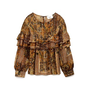 Pixie Tiered Blouse - Ocre