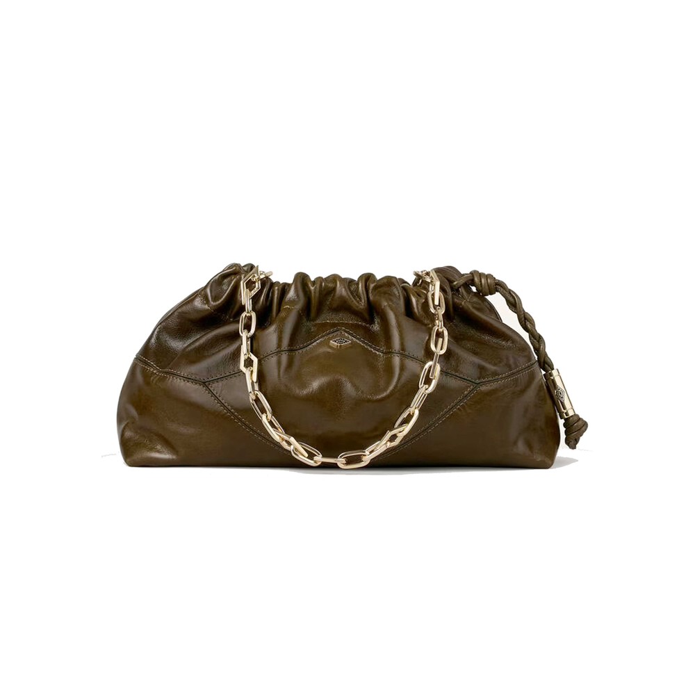 Ba&Sh Women's Kaki Vintage June Leather Bag