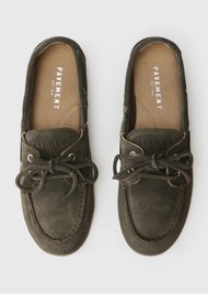 PAVEMENT Marin Suede Loafers - Dark Green