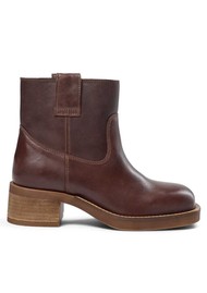 PAVEMENT Jenny Vintage Leather Ankle Boot - Brown