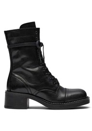 PAVEMENT Beate Lace Up Leather Boot - Black