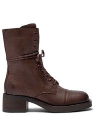 PAVEMENT Beate Lace Up Leather Boot - Brown