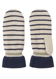 Becksondergaard Striped Mittens - Birch White