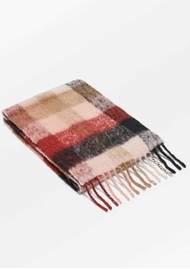 Becksondergaard Check Antilopa Alpaca Scarf - Confetti Pink