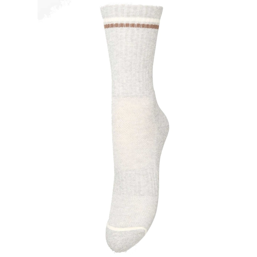 Becksondergaard Women's Grey Sporty Cotta Cotton Blend Socks - Melange