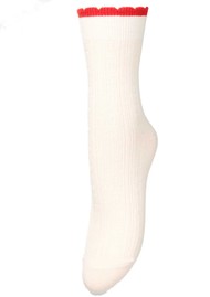 Becksondergaard Scallop Socks - Birch White